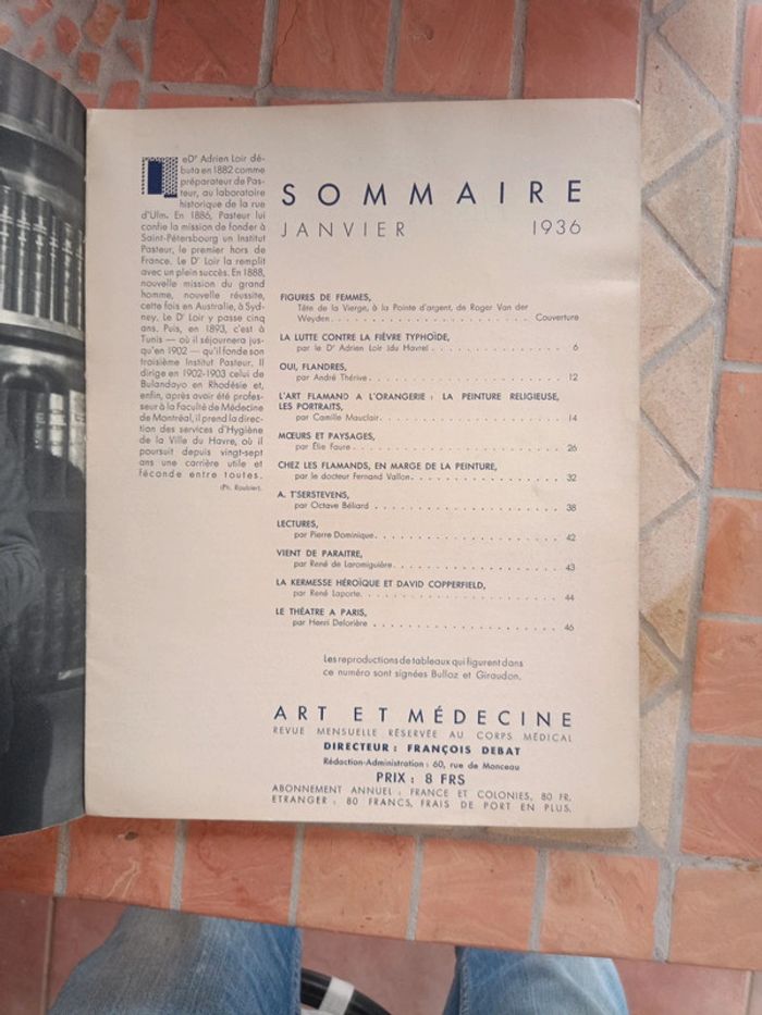 Magazine "Art & Médecine"1936 - photo numéro 3