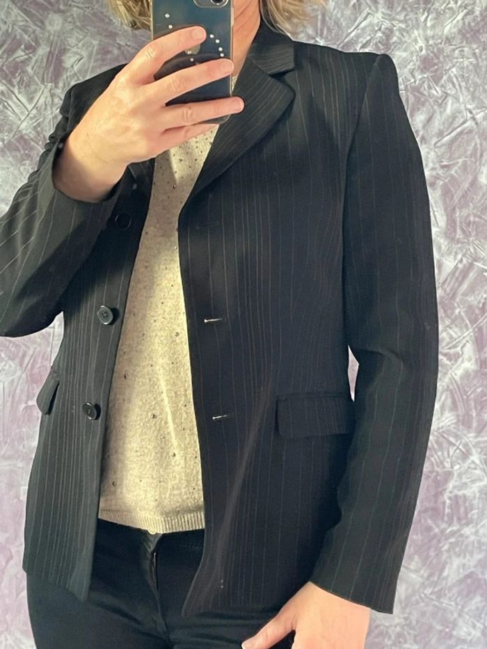Superbe veste tailleur noire - photo numéro 3