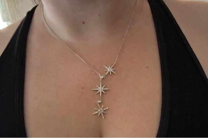 Collier etoile strass meteorites - photo numéro 4