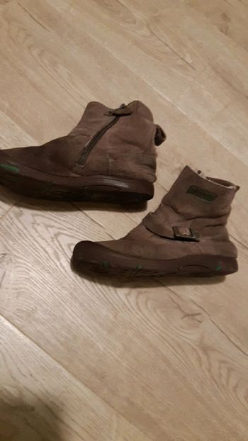 Bottines cuir fourrées T29 Vert Baudet