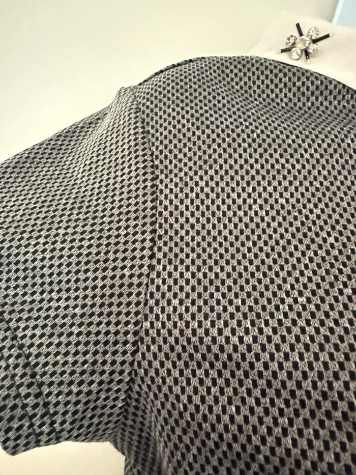 Haut gris et blanc avec perles Pimkie - photo numéro 3