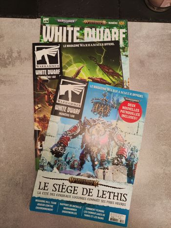 Lot de 3 magazines Warhammer