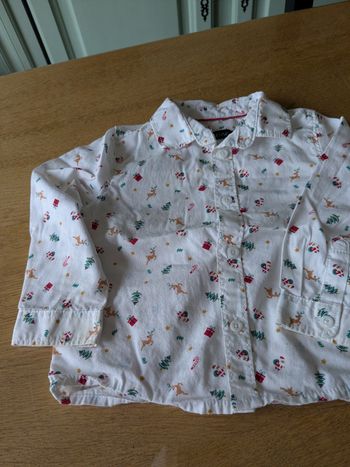 Chemise garçon fête longues manches 1an