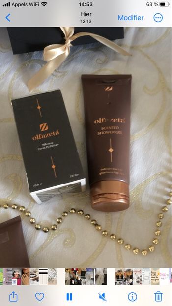 Lot parfums et son gel douches associé numéro 061