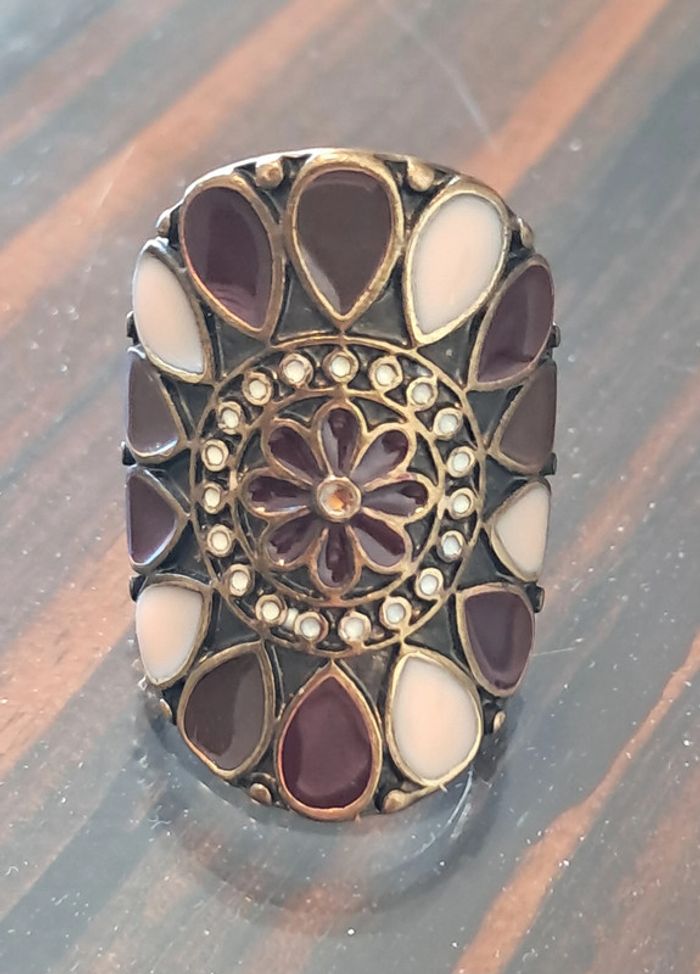 Grande bague émaillée - photo numéro 4