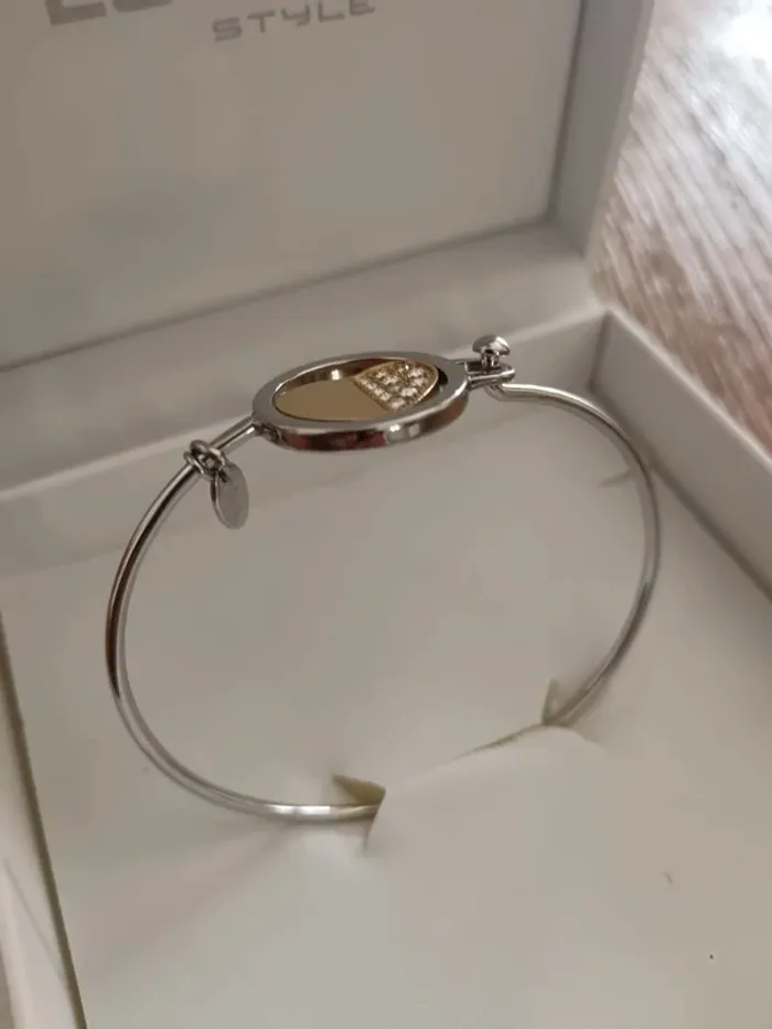 Bracelet cœur Lotus neuf dans son ecrin - photo numéro 3