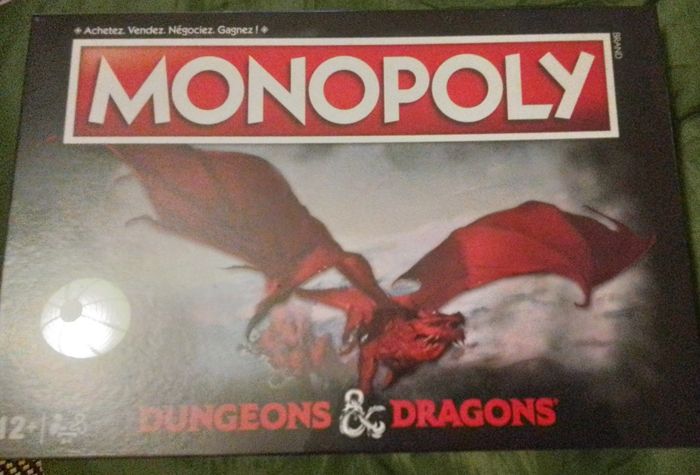 Jeux de société monopoly version donjon et dragons