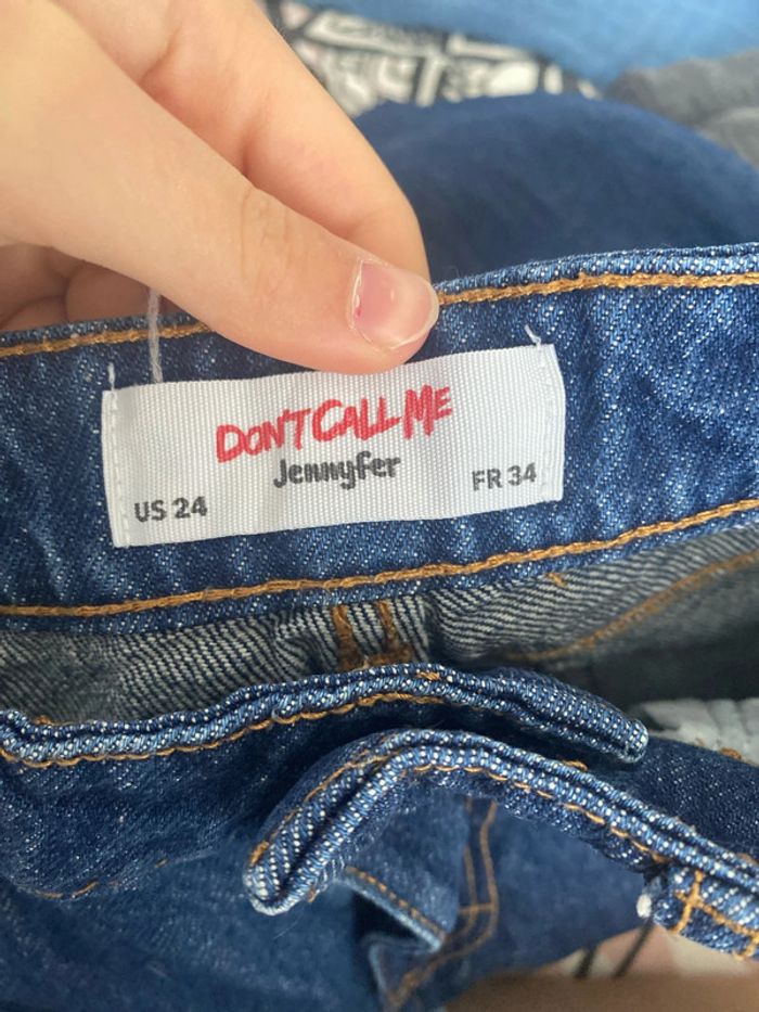 Jean bleu marine Jennyfer taille 34 - photo numéro 2
