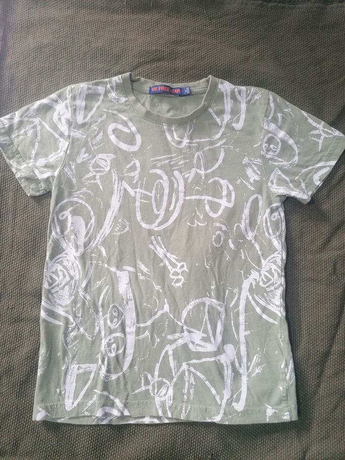 T-shirt manches courtes 💚 garçon 10 ans - photo numéro 2