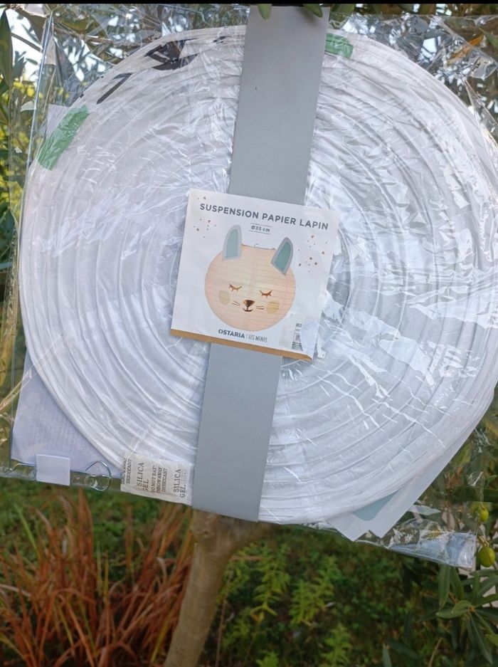 Suspension papier lapin - photo numéro 2