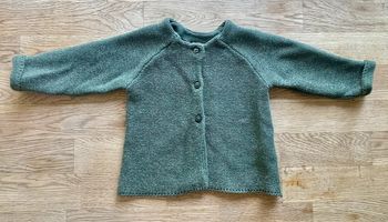 Pull vert irisé 18 mois