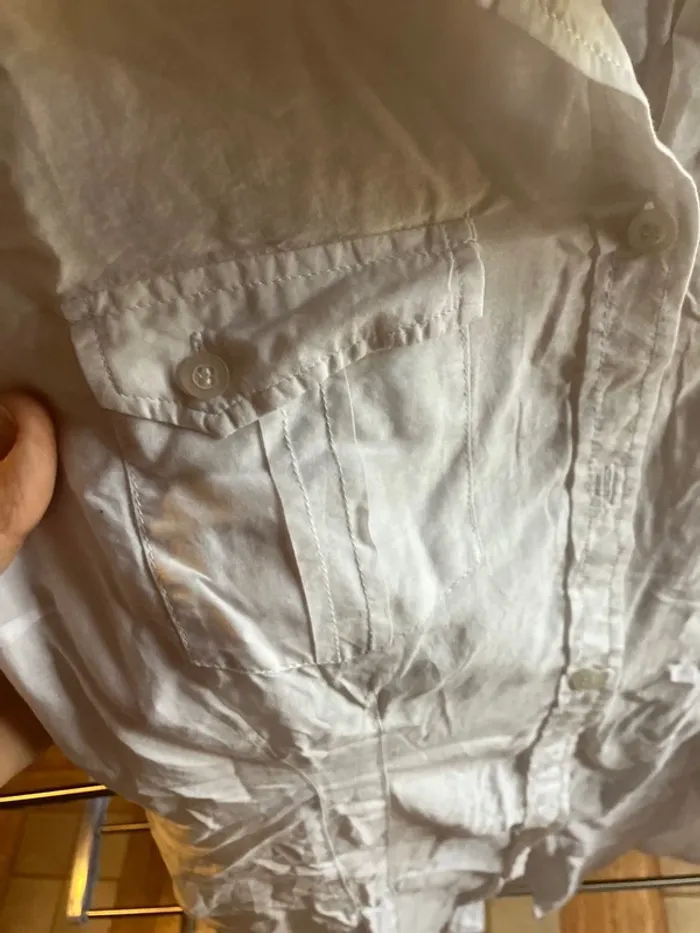 Chemise longue, en soie et coton @ - photo numéro 2