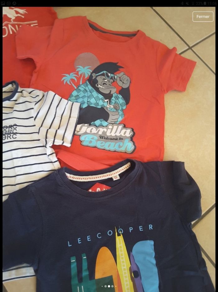 Tshirt manches courtes garçon 5 ans 2€ piece - photo numéro 5