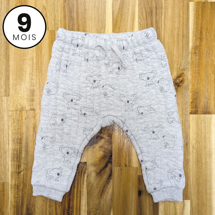 Pantalon jogging épais chaud Koala - bébé 9 mois