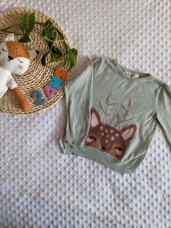 Pull biche H&M 92 cm