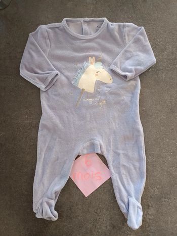 Pyjama licorne 6 mois