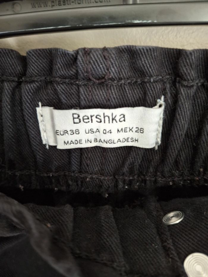 Short en jean bershka noir 36 - photo numéro 3
