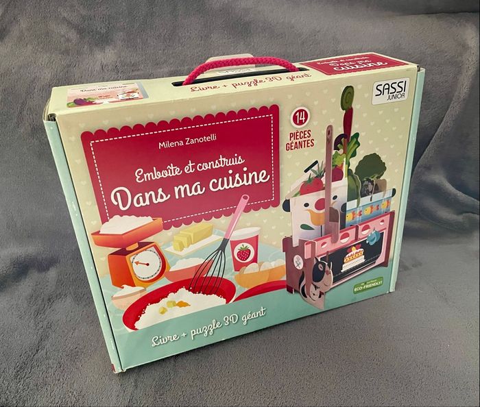 Puzzle 3D géant + livre « Dans ma cuisine »