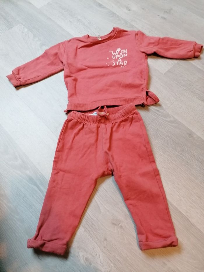Ensemble molletonné 6-9 mois