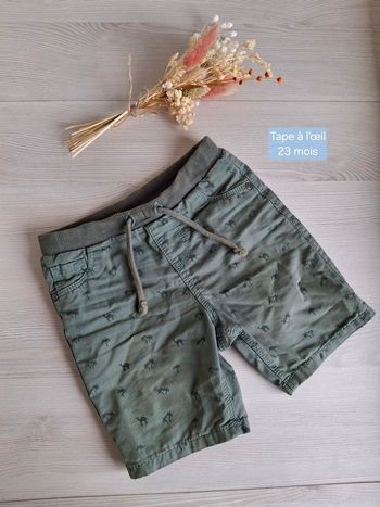 Lot/ensemble short bébé garçon Tape à l'oeil/TAO/Mots d'enfants- 2 ans