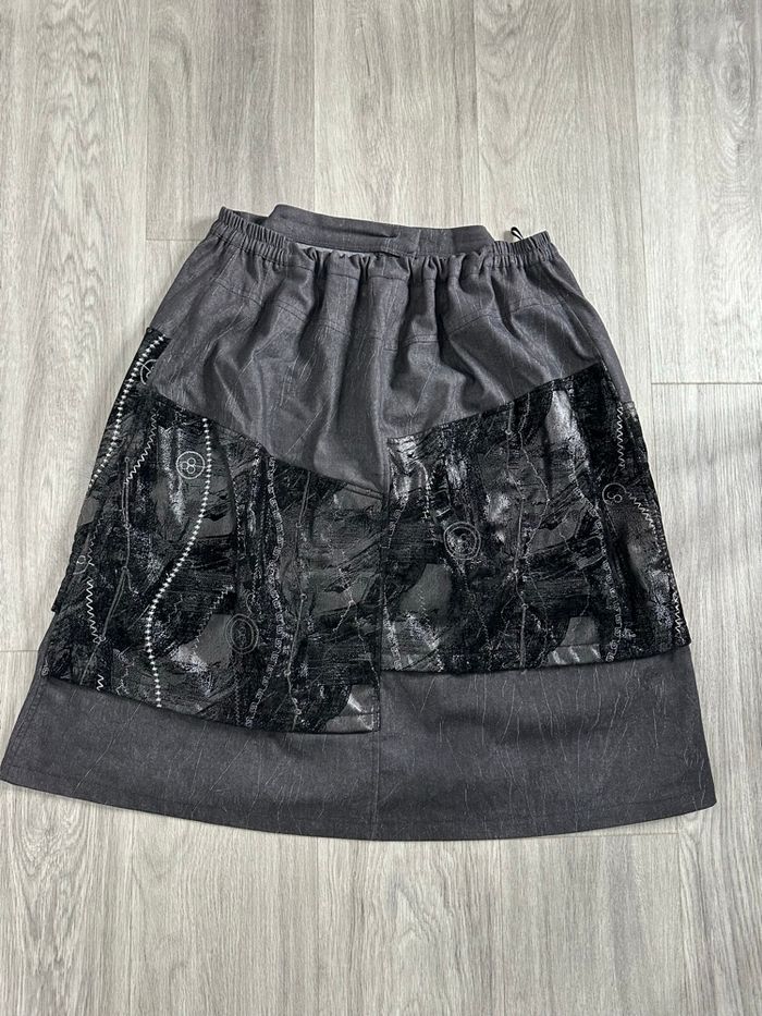 Jupe gris foncé et noir S.Quise T48 4XL - photo numéro 7