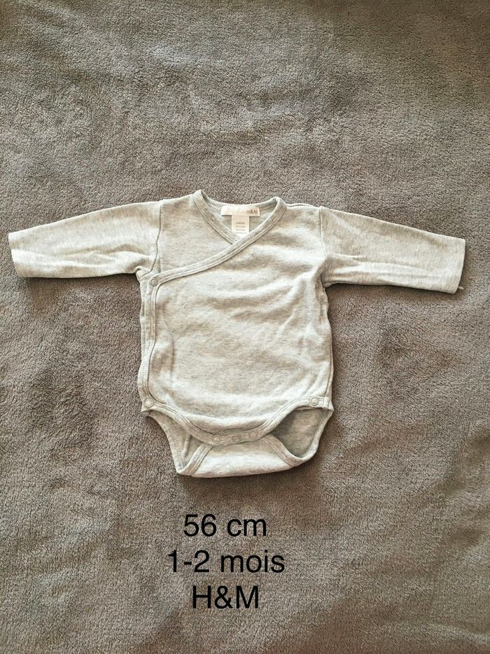 Bodi manches longues 1 mois