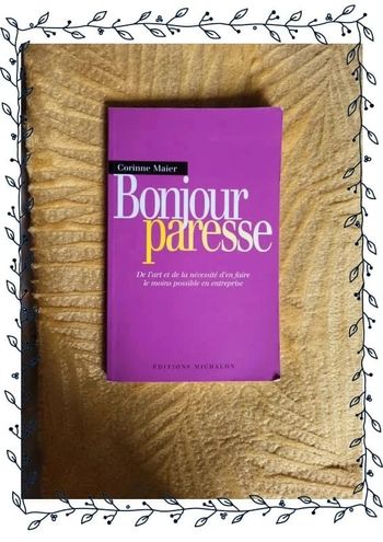 Livre bonjour paresse par corinne majer