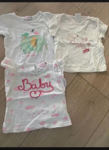 Lot t-shirt 9 mois