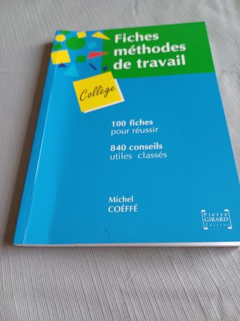 Livre fiches méthodes de travail