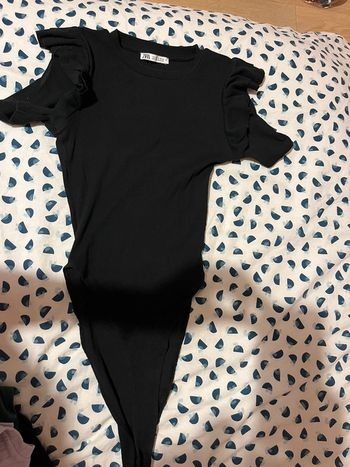 Body noir manche courte