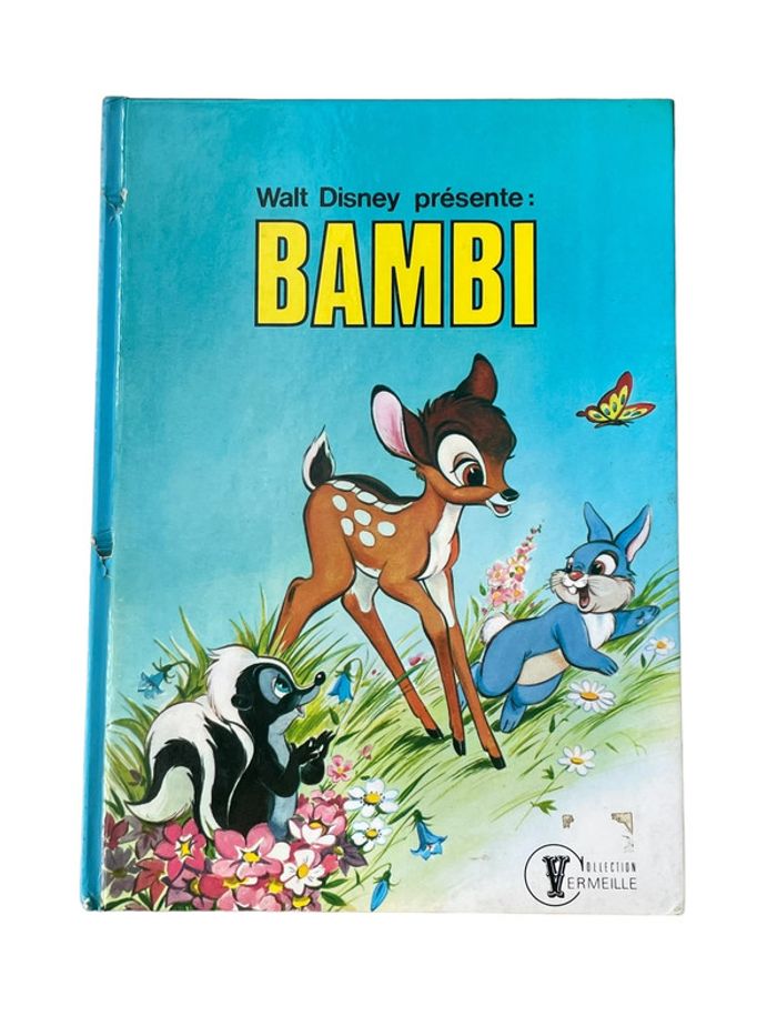 Livre Walt Disney Bambi Hachette collection Vermeille 1979
