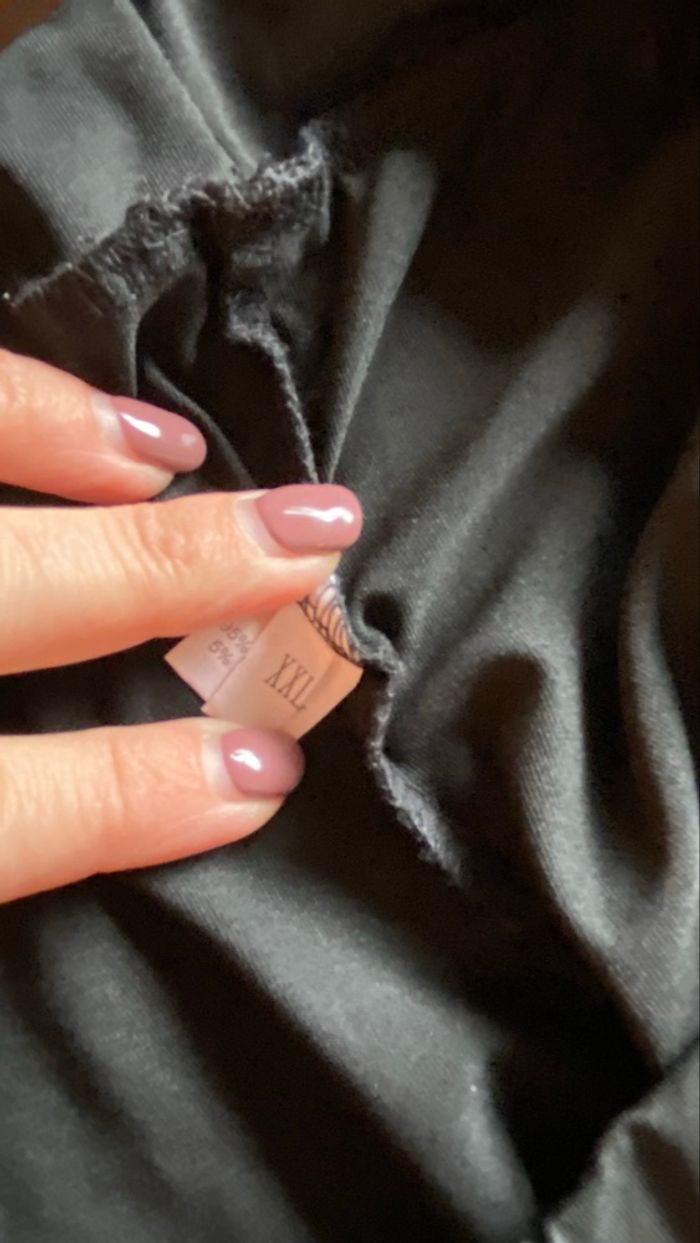 Pantalon noir fluide avec ouverture sur les côtés – Taille XXL - photo numéro 6