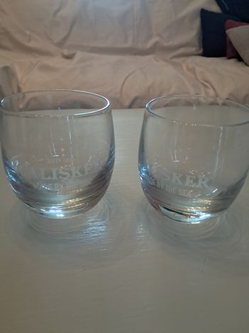 2 Verres à whisky Talisker Skye à fonds ronds