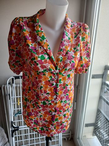 Chemise shein fleuri taille XS