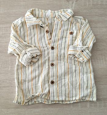 Chemise a rayures garçon orchestra 3 mois