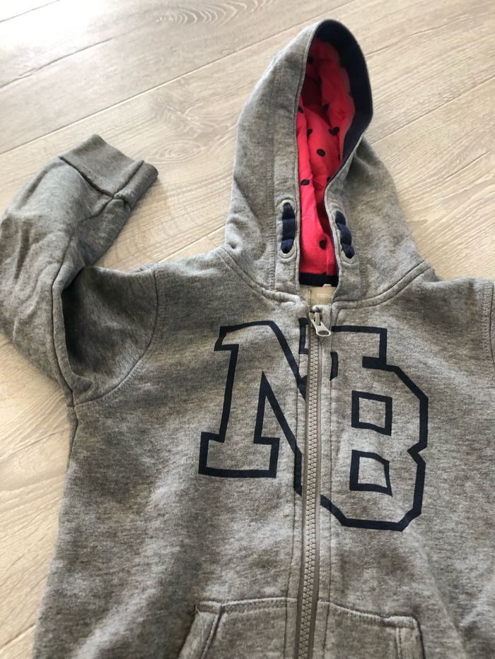 Veste grise zippé 3-4 ans - photo numéro 2