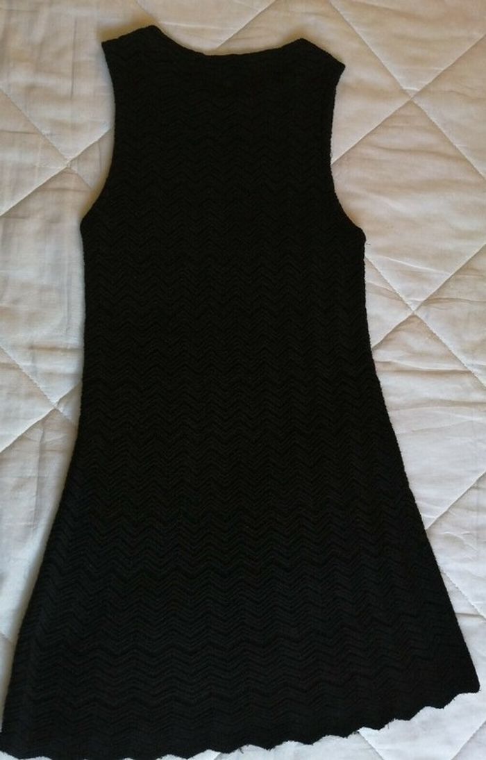 Robe Noire Style Maille Crochet Kookai Taille 36 - photo numéro 6