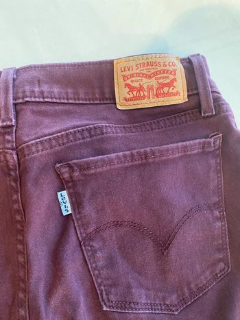 Jeans Lévis super skinny bordeaux L30W30