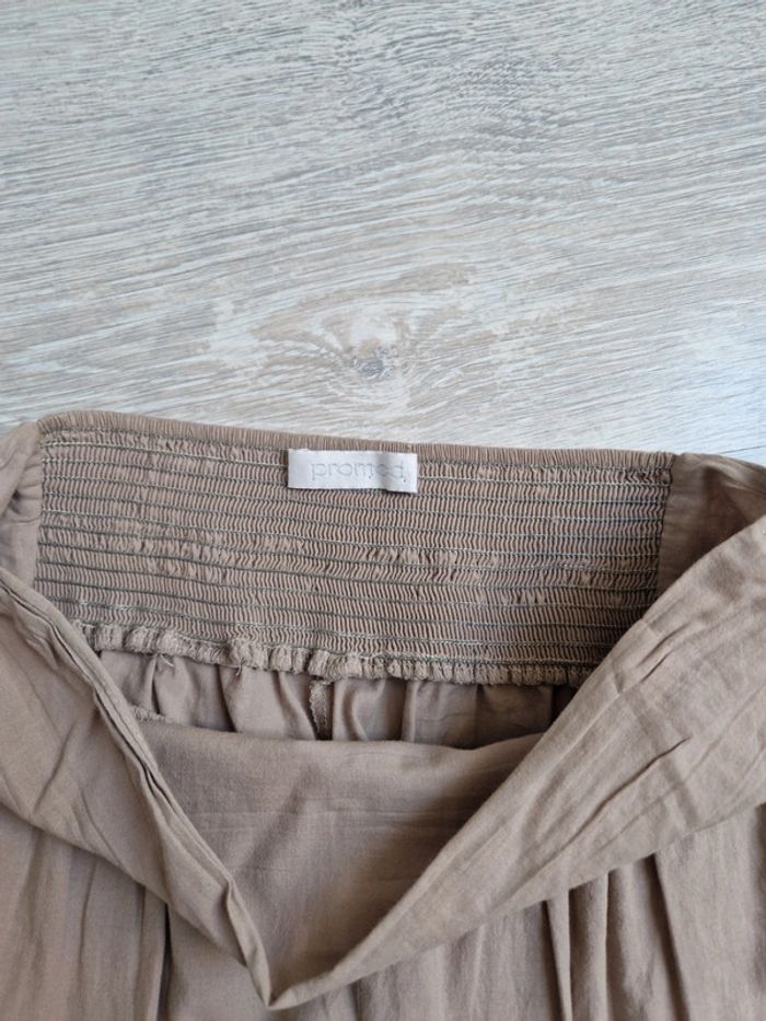 Pantalon fin beige Promod Étiquette de taille coupée mais convient à un XS - photo numéro 7