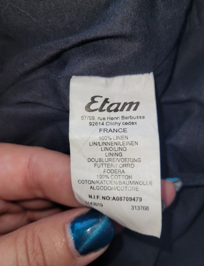 Robe longue noire deco fleur - photo numéro 6