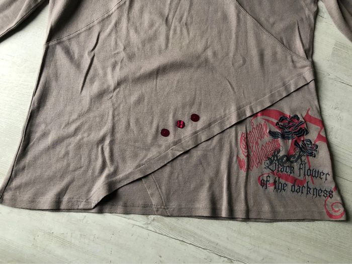 AN36- Blouse taupe fantaisie T 50-52 - photo numéro 4