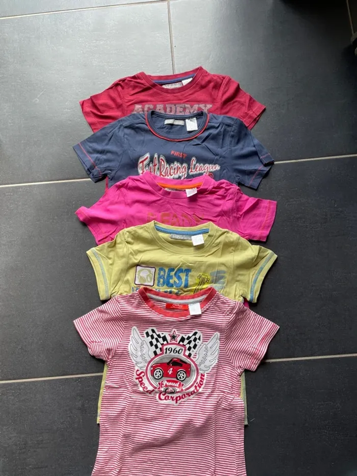 Lot 5 t shirts manches courtes