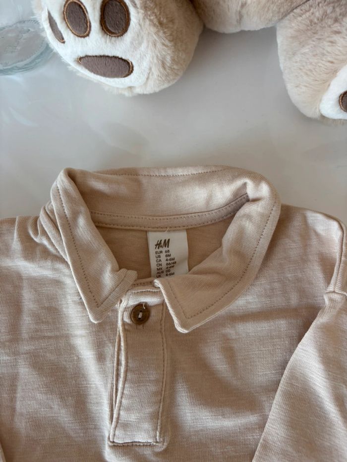 Polo H&M beige 4-6 mois - photo numéro 3