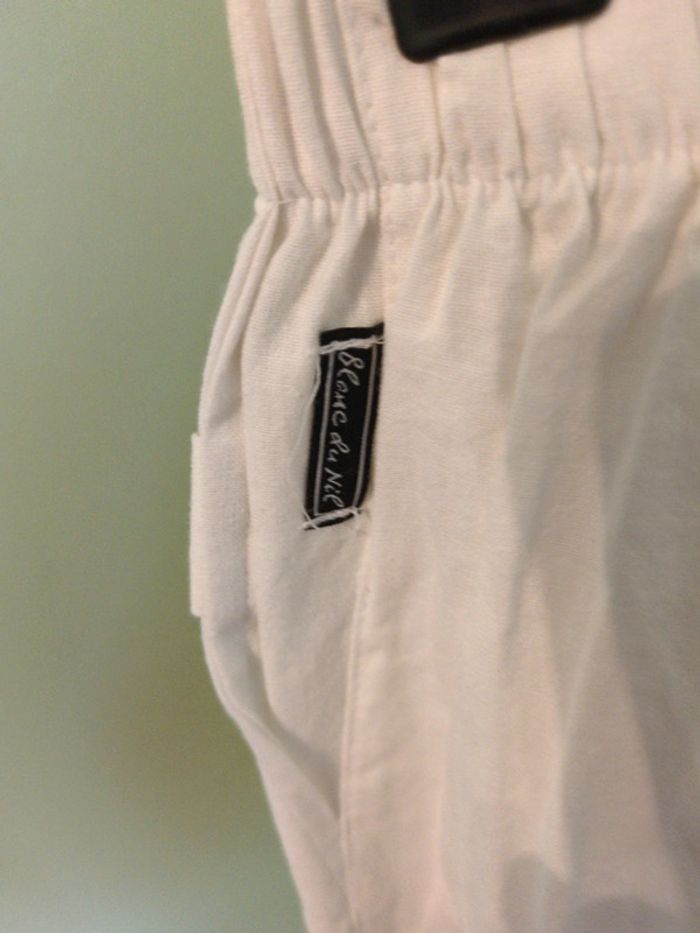 Pantacourt femme blanc du Nil t1 - photo numéro 9