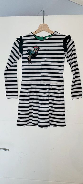 Robe marinière en coton épais Catimini taille 10 ans portée une fois parfait état