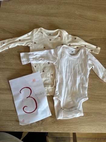 Lot 2 bodies manches longues