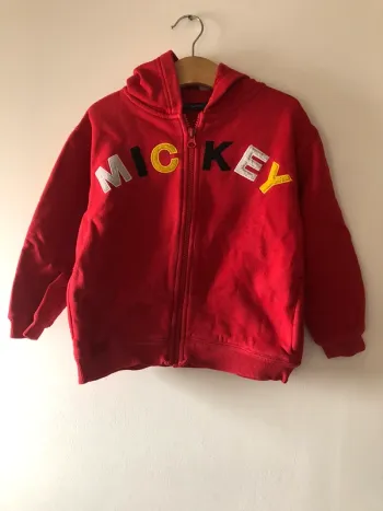 Sweat Disney mickey rouge 4 ans