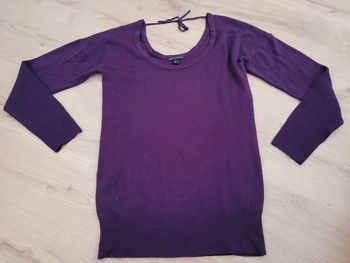 Pull manches longues violet
