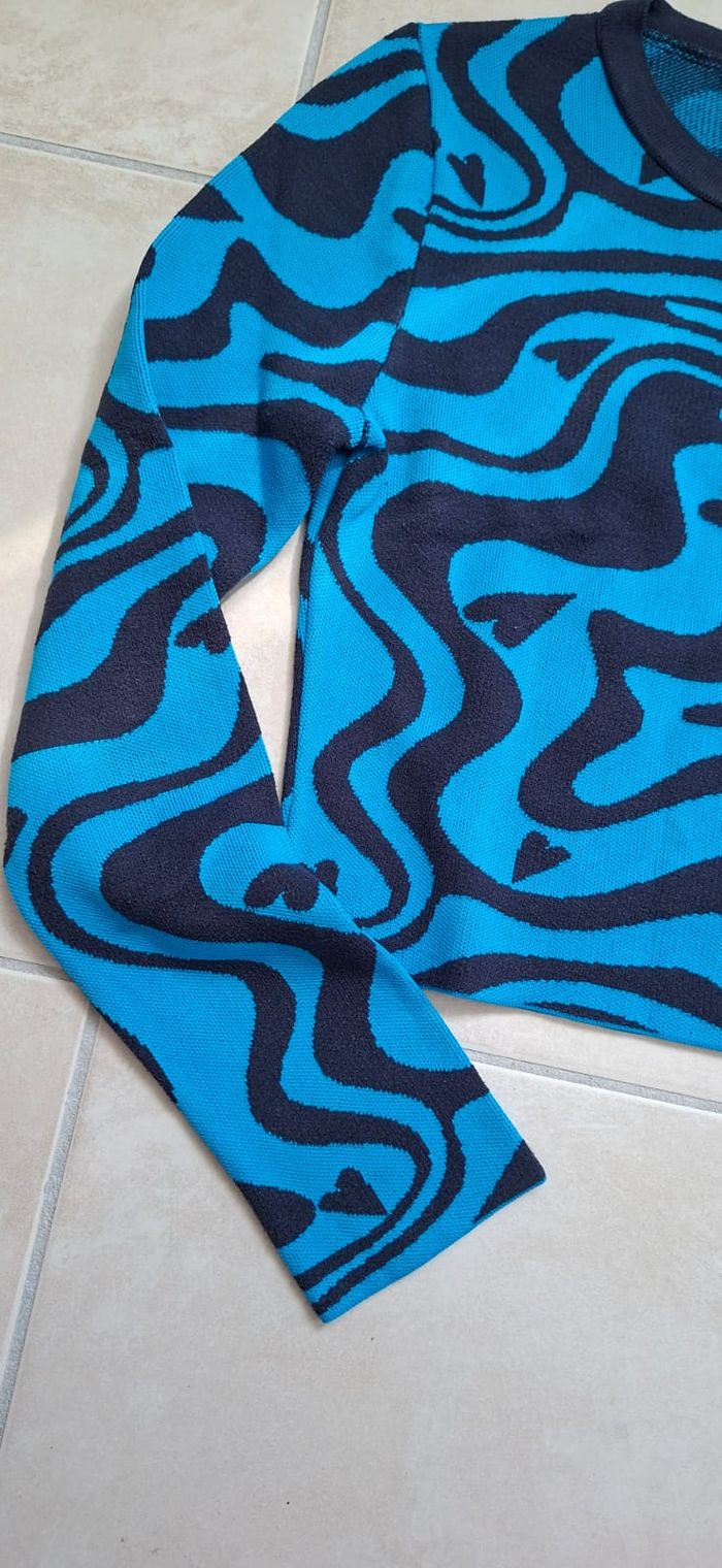 Pull femme ZARA bleu S - photo numéro 3