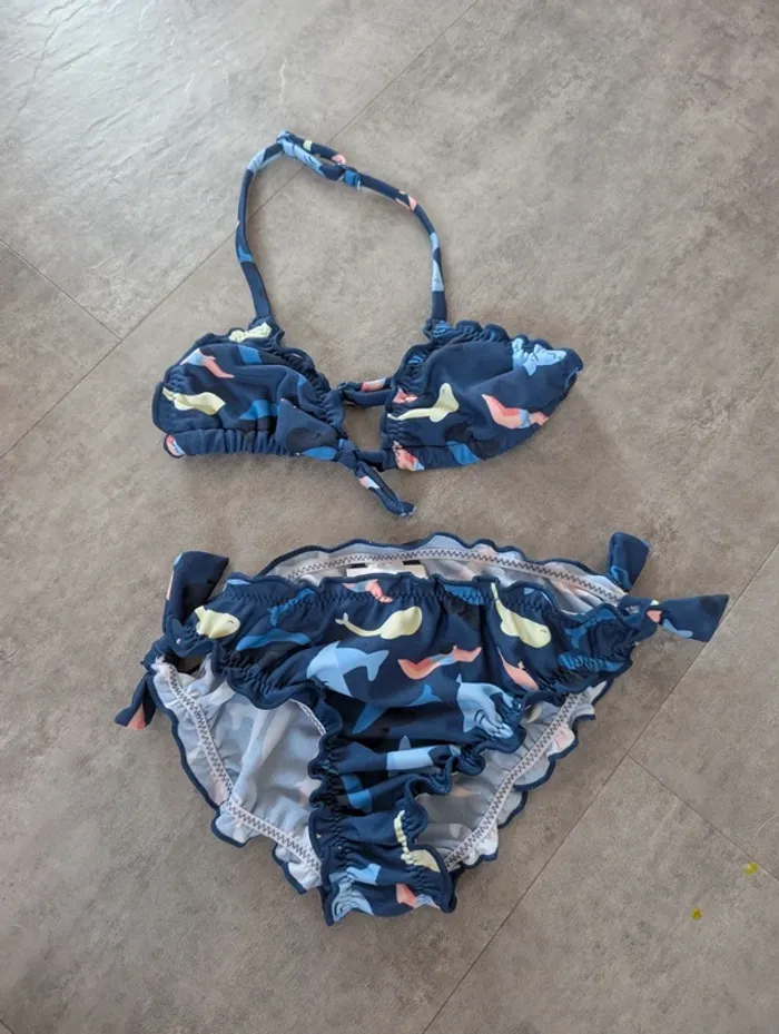 Maillot de bain bikini fille 4 ans comme NEUF